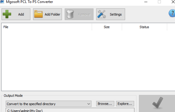 Mgosoft PCL To PS Converter